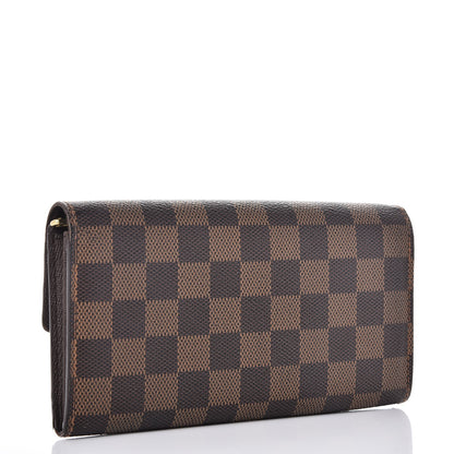 Louis Vuitton Damier Ebene Sarah Wallet 3 of 10