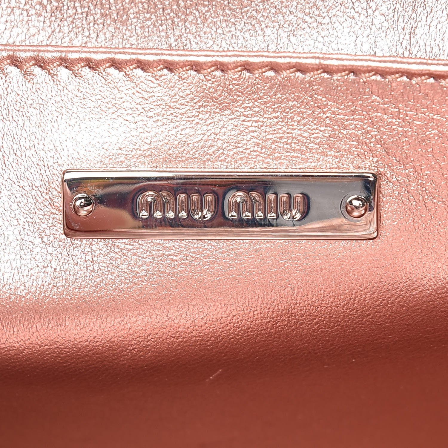 Miu Miu Matelasse Delice Miu Logo Bag Pink 6 of 10