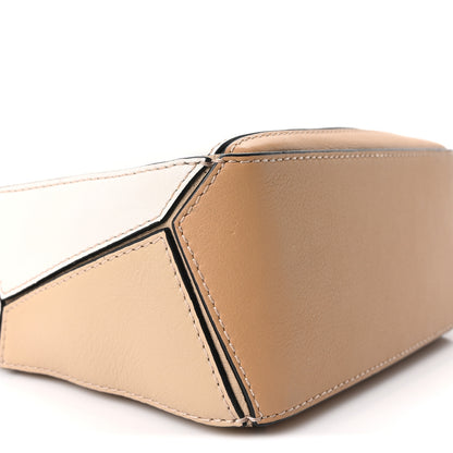 Loewe Calfskin Mini Puzzle Bag  Dusty Beige Soft White 9 of 10