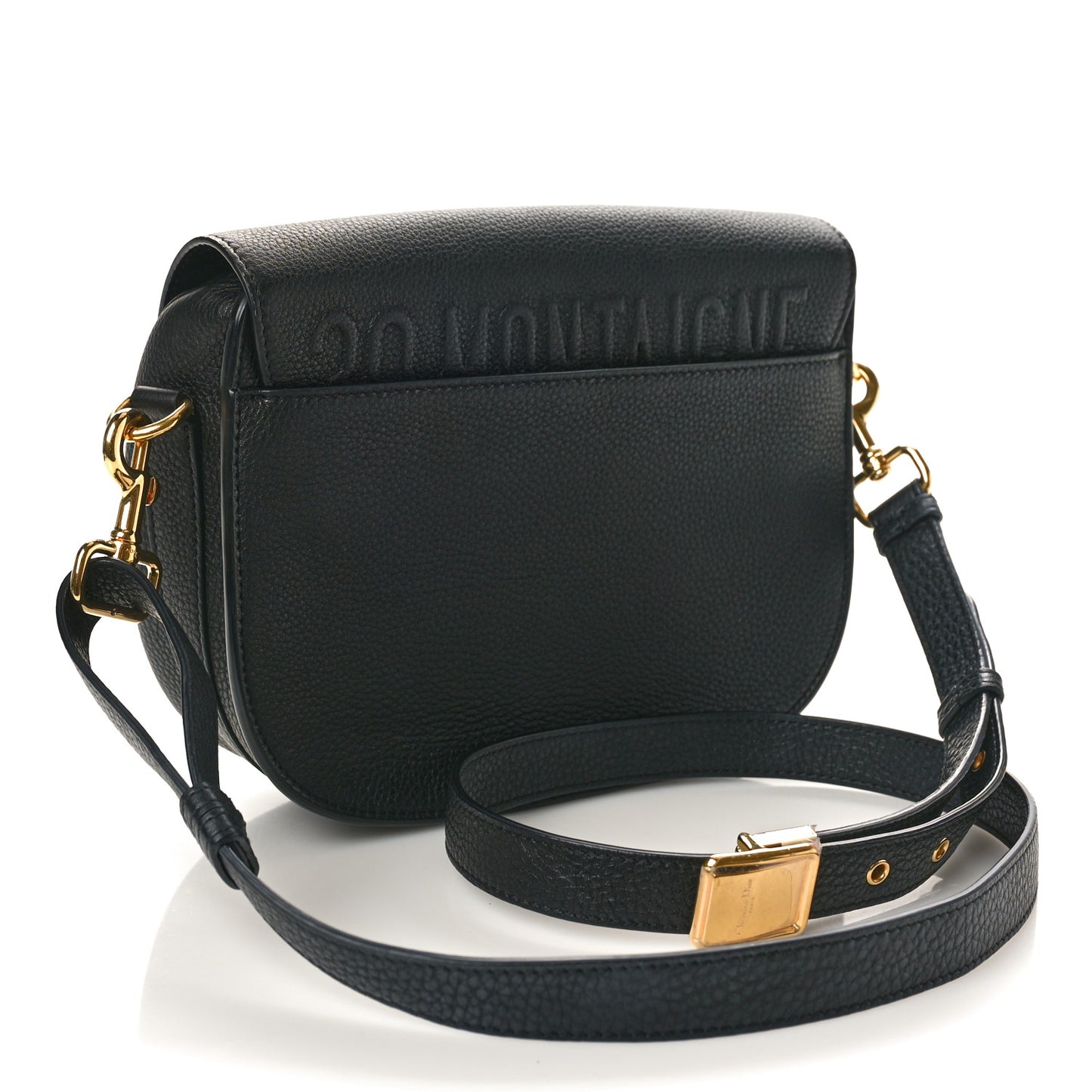 Grained Calfskin Medium Bobby Flap Black