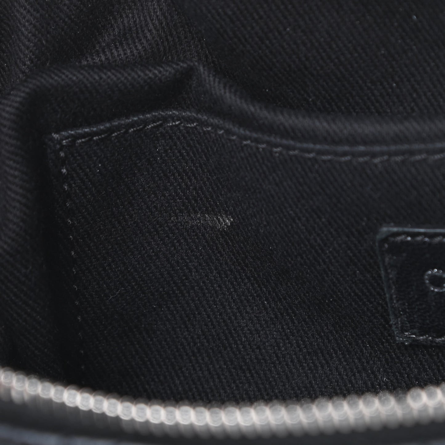 Grained Calfskin Quilted Waist Belt Bag Black