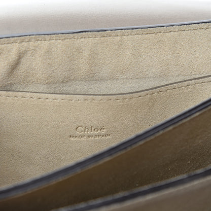 Chloe Suede Calfskin Small Faye Shoulder Bag Motty Grey 8 of 9