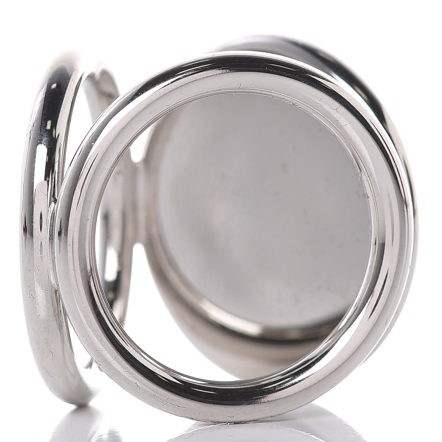Palladium Trio Rosace Gravee Scarf Ring