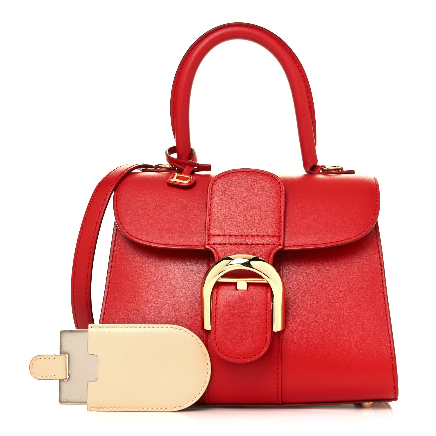 Delvaux Box Calfskin Mini Brillant Satchel Red 1 of 14