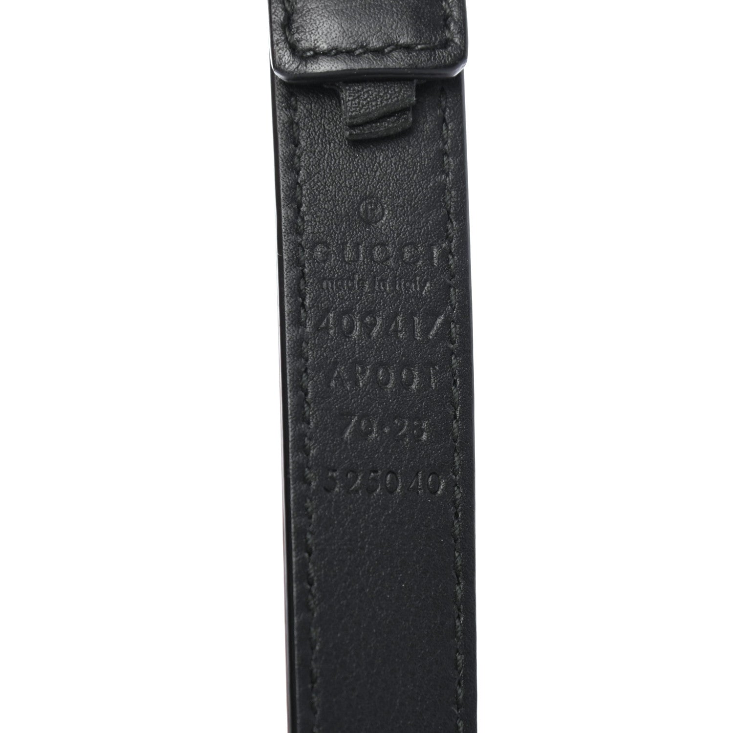 Gucci Calfskin Double G 20mm Belt 70 28 Black 3 of 4