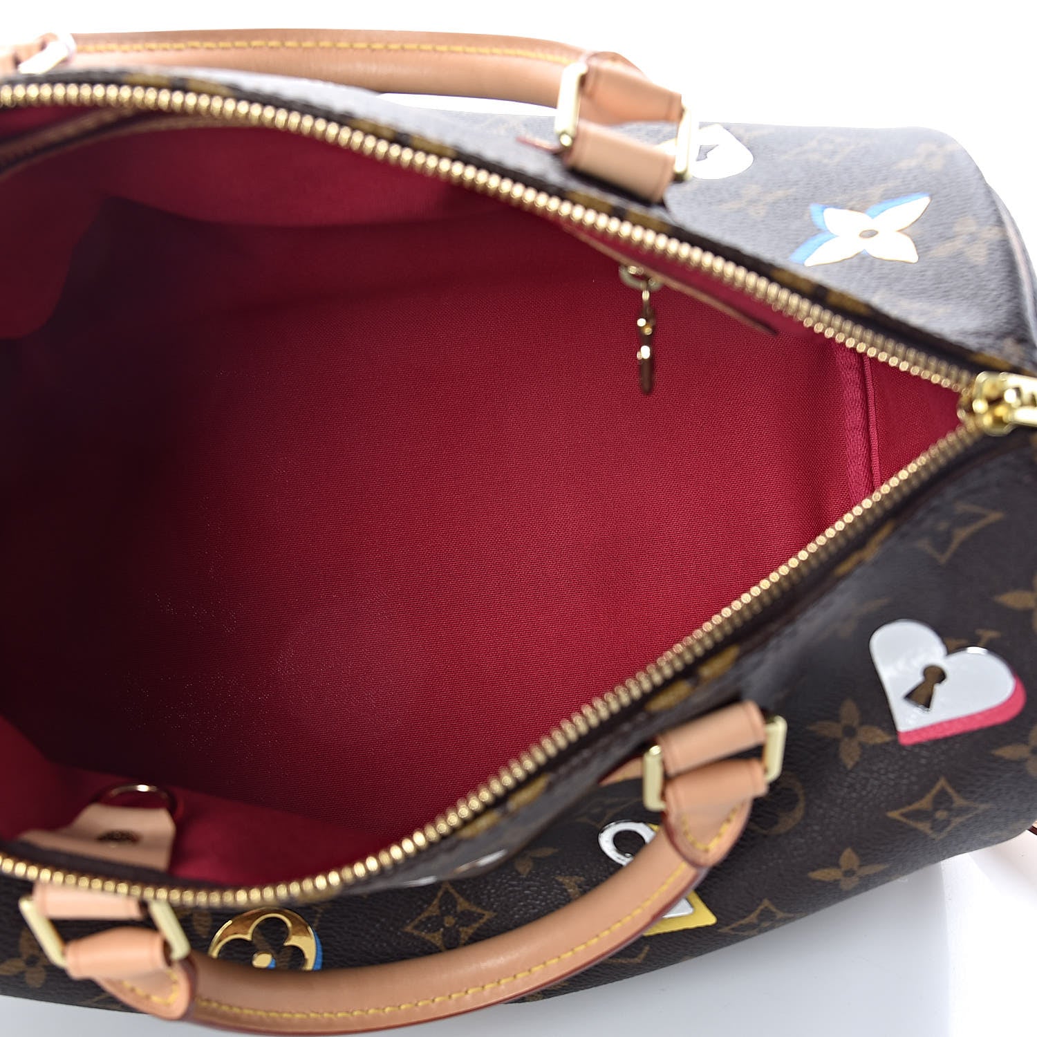 Louis Vuitton Monogram Love Lock Speedy Bandouliere 30 452795