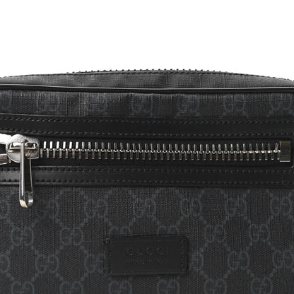 Gucci Soft GG Supreme Monogram Web Belt Bag Black Grey 7 of 9