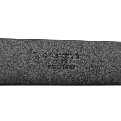 Chanel Calfskin CC Chain Belt 75 30 Black 5 of 8
