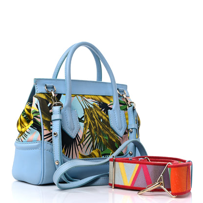 Versace Calfskin Canvas Medium Palazzo Empire Bag Desert Palm 3 of 19