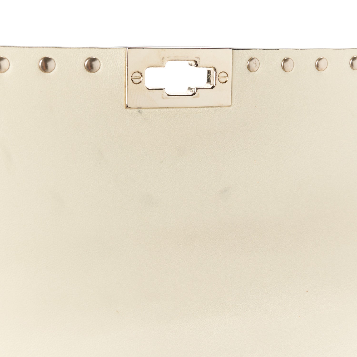 Valentino Garavani Nappa Large Rockstud Spike Shoulder Bag Light Ivory 6 of 12