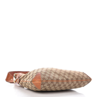 Gucci Monogram Creole Hobo Tobacco 4 of 22