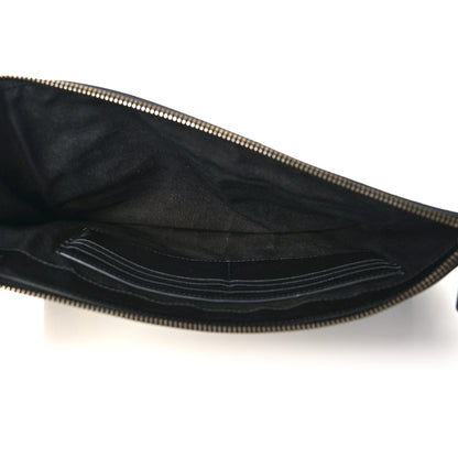 Burberry Coated Canvas Graffiti Print Zip Pouch Black 5 of 10