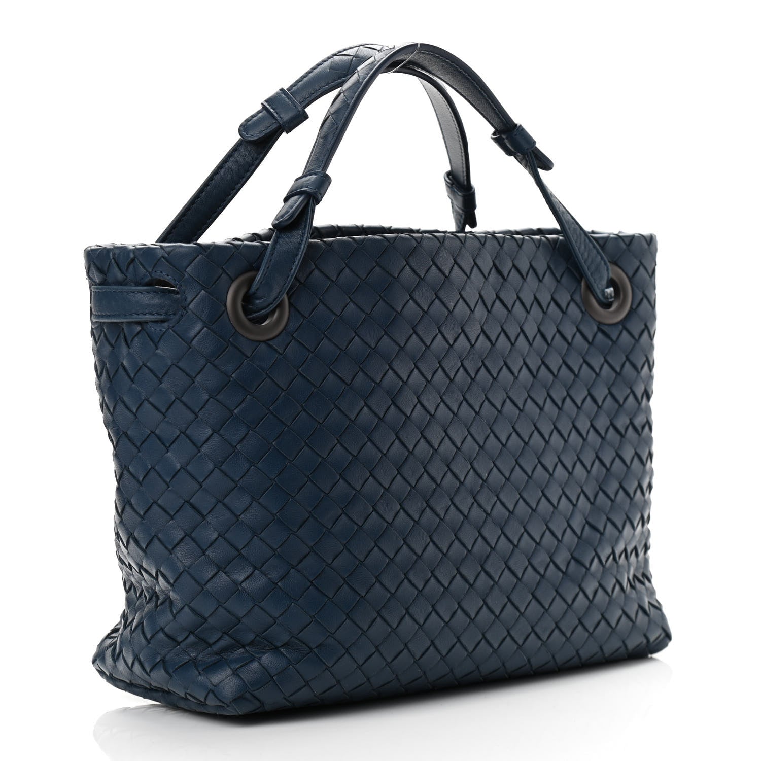 Bottega Veneta Nappa Intrecciato Small Bella Tote Navy 2 of 10