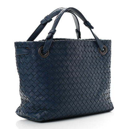 Bottega Veneta Nappa Intrecciato Small Bella Tote Navy 2 of 10