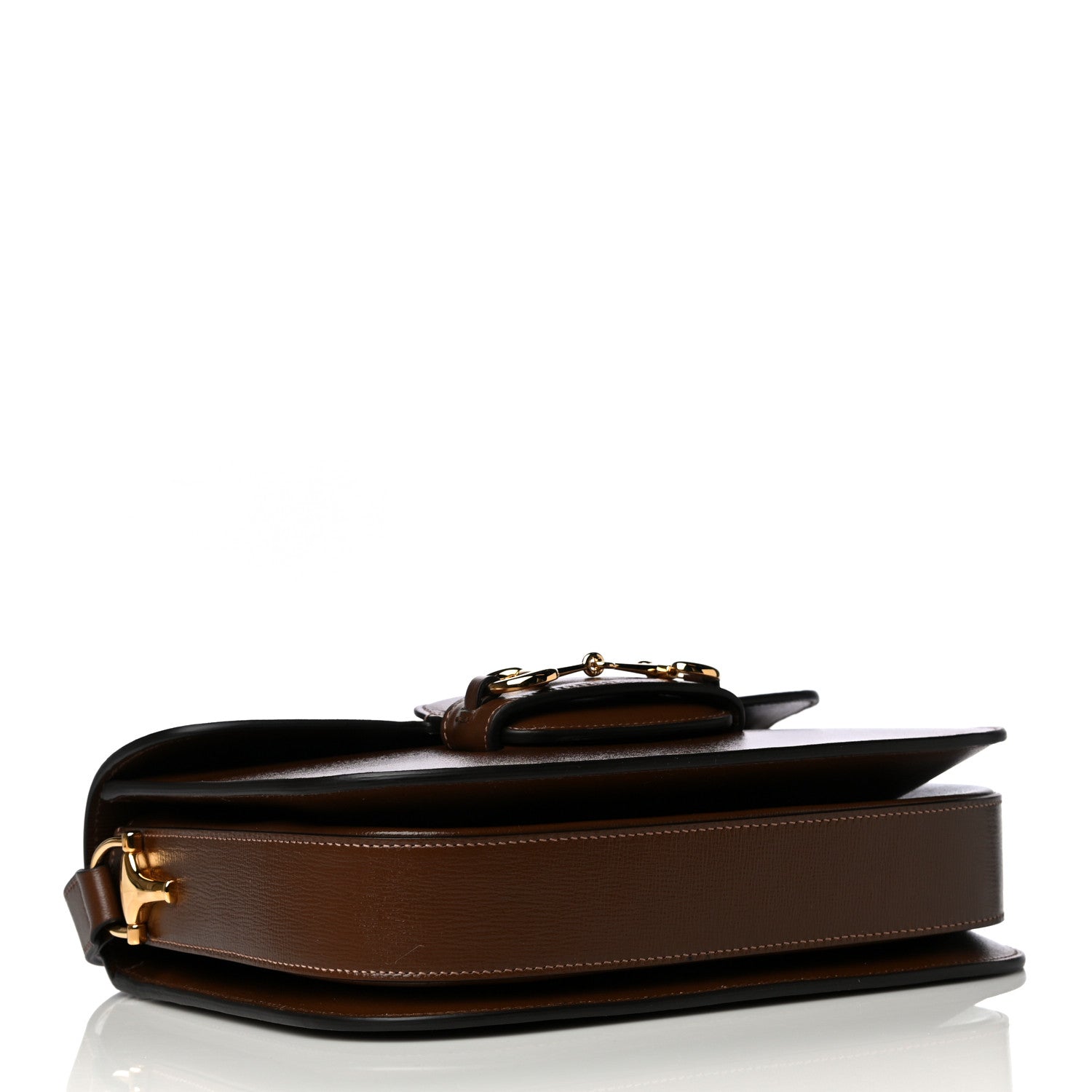 Gucci Azalea Calfskin Horsebit 1955 Shoulder Bag Brown Sugar 4 of 9