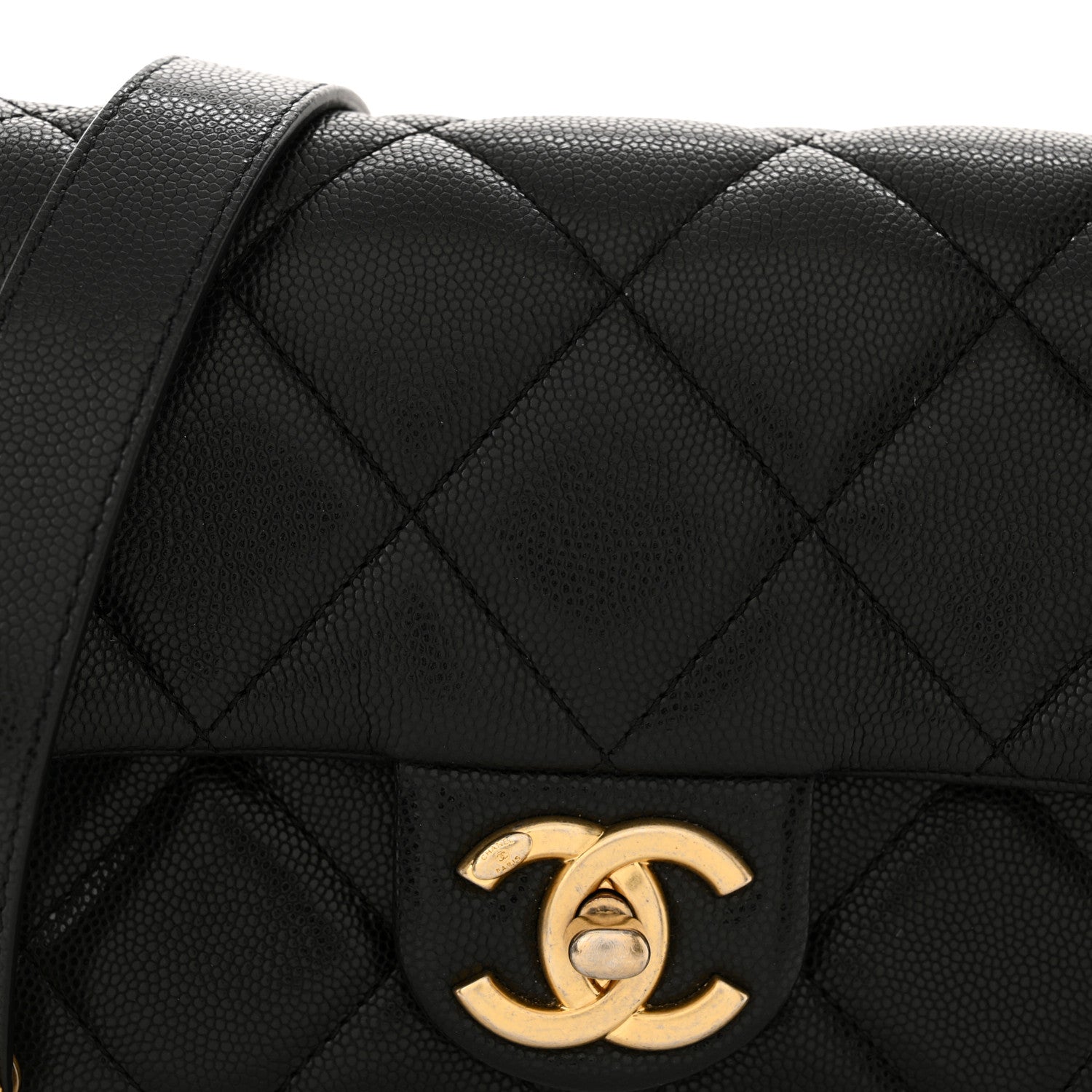 Chanel Caviar Quilted Mini Twist Your Buttons Flap Black 8 of 11