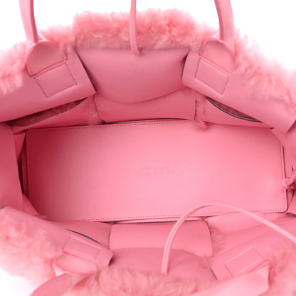 Bottega Veneta Shearling Small Intrecciato Arco Tote Popsicle 6 of 9
