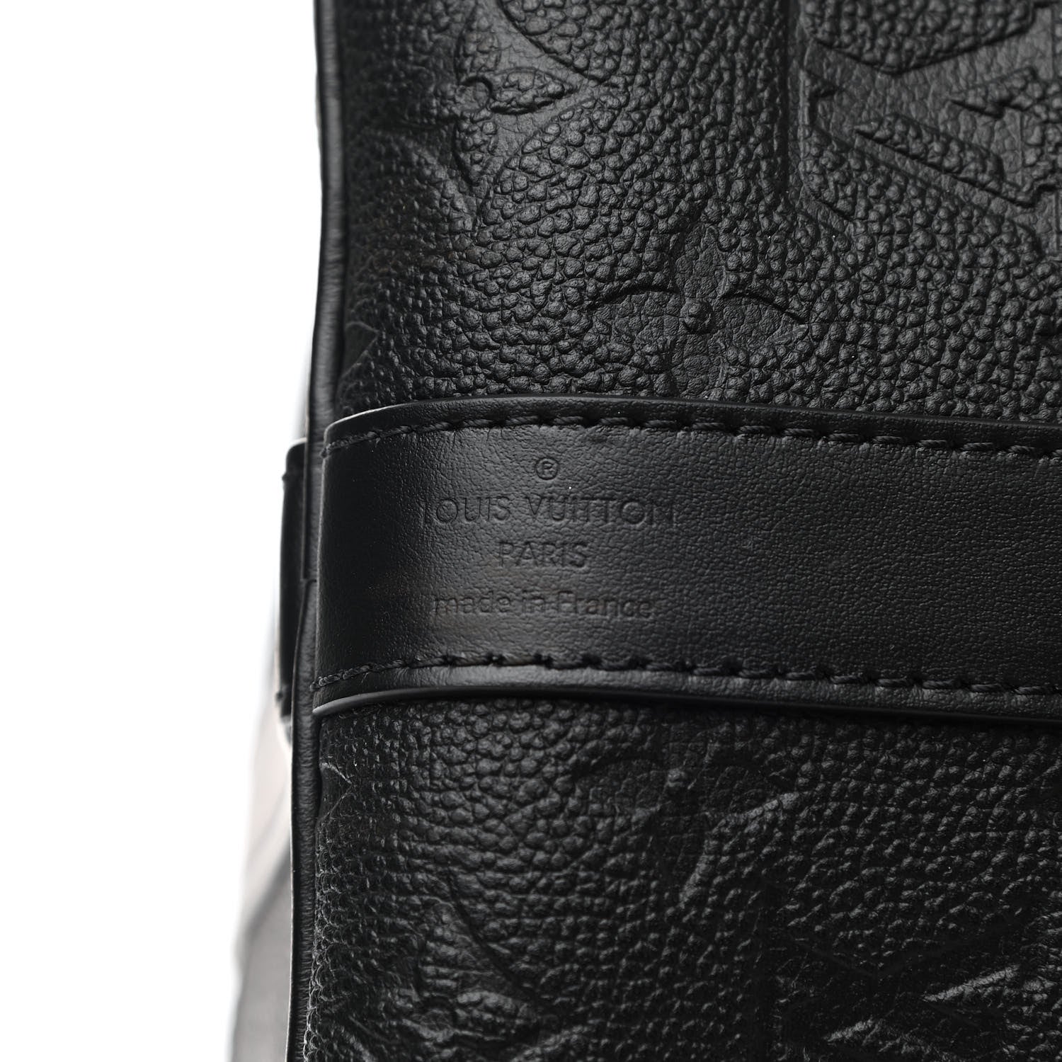 Louis Vuitton Empreinte Monogram Giant Keepall Bandouliere 45 Black 6 of 10