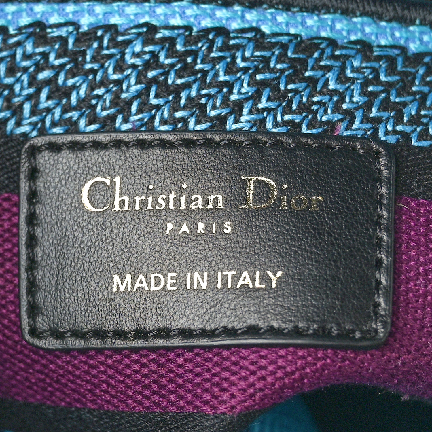 Christian Dior Canvas Toile de Jouy Voyage Embroidered Medium Lady D-Lite Celestial Blue 6 of 11