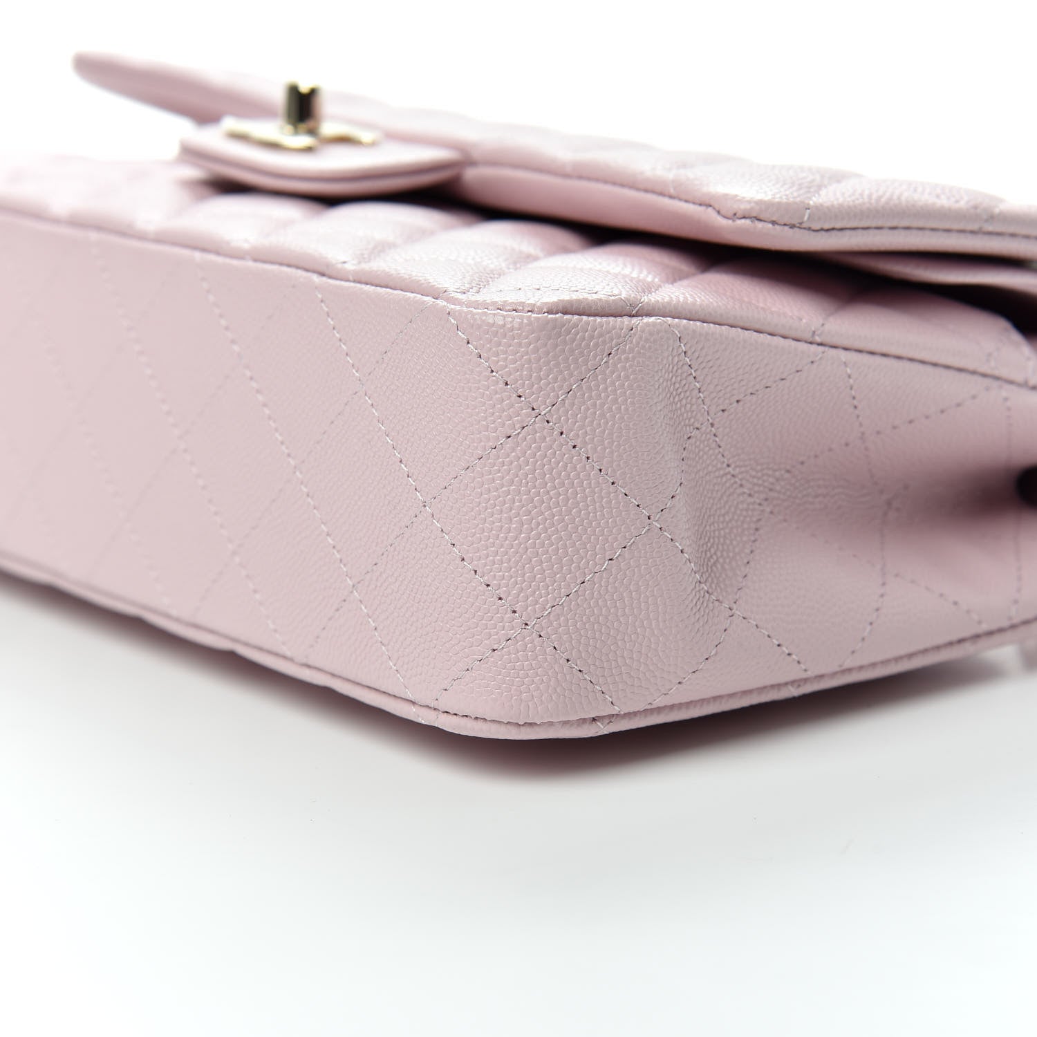 Chanel Caviar Quilted Medium Double Flap Light Pink 7 of 10