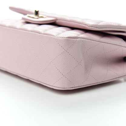 Chanel Caviar Quilted Medium Double Flap Light Pink 7 of 10
