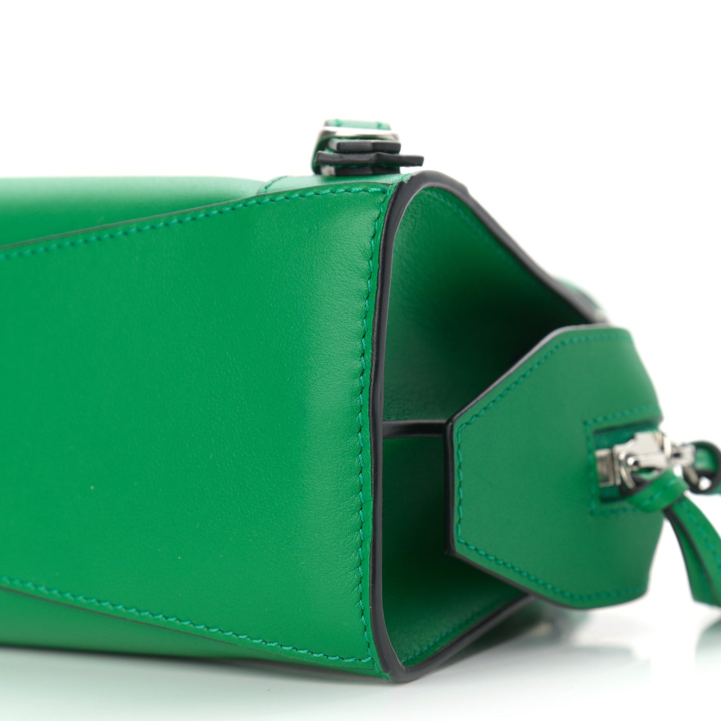 Smooth Calfskin Neo Classic Silver Hardware Mini City Grass Green