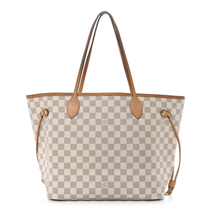Louis Vuitton Damier Azur Neo Neverfull MM Rose Ballerine 1 of 16