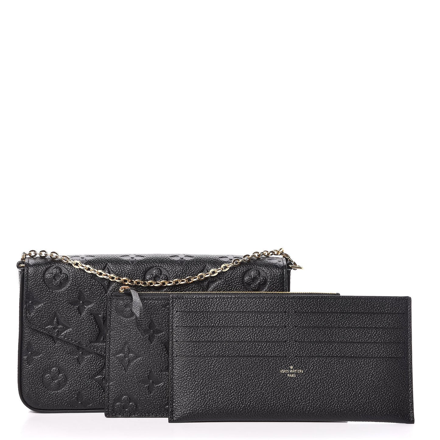 Empreinte Pochette Felicie Chain Wallet Black