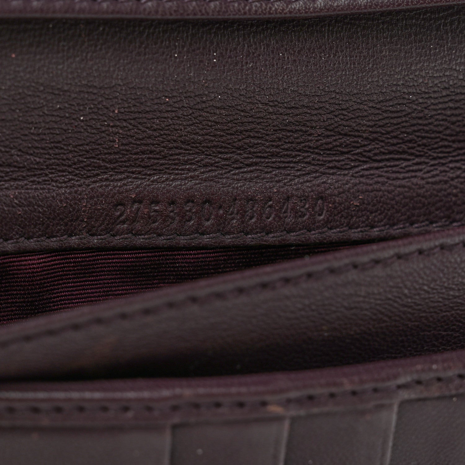 Alexander McQueen Pebbled Calfskin Skull Continental Wallet Burgundy 8 of 9