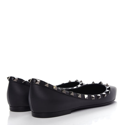 Valentino Garavani Nappa Rockstud Ballerina Flats 37 Black 4 of 11