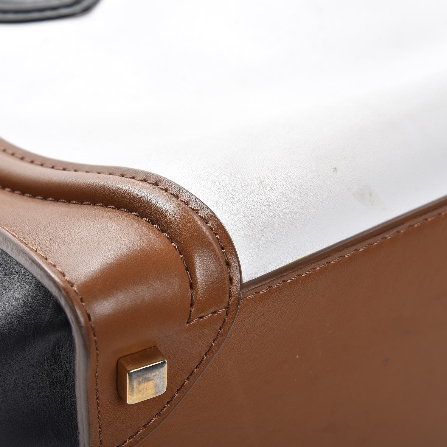 Celine Smooth Calfskin Tri-color Micro Luggage Brown 15 of 18