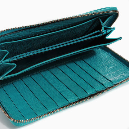 Gucci Pebbled Calfskin Soho Zip Around Wallet Deep Cobalt 5 of 7