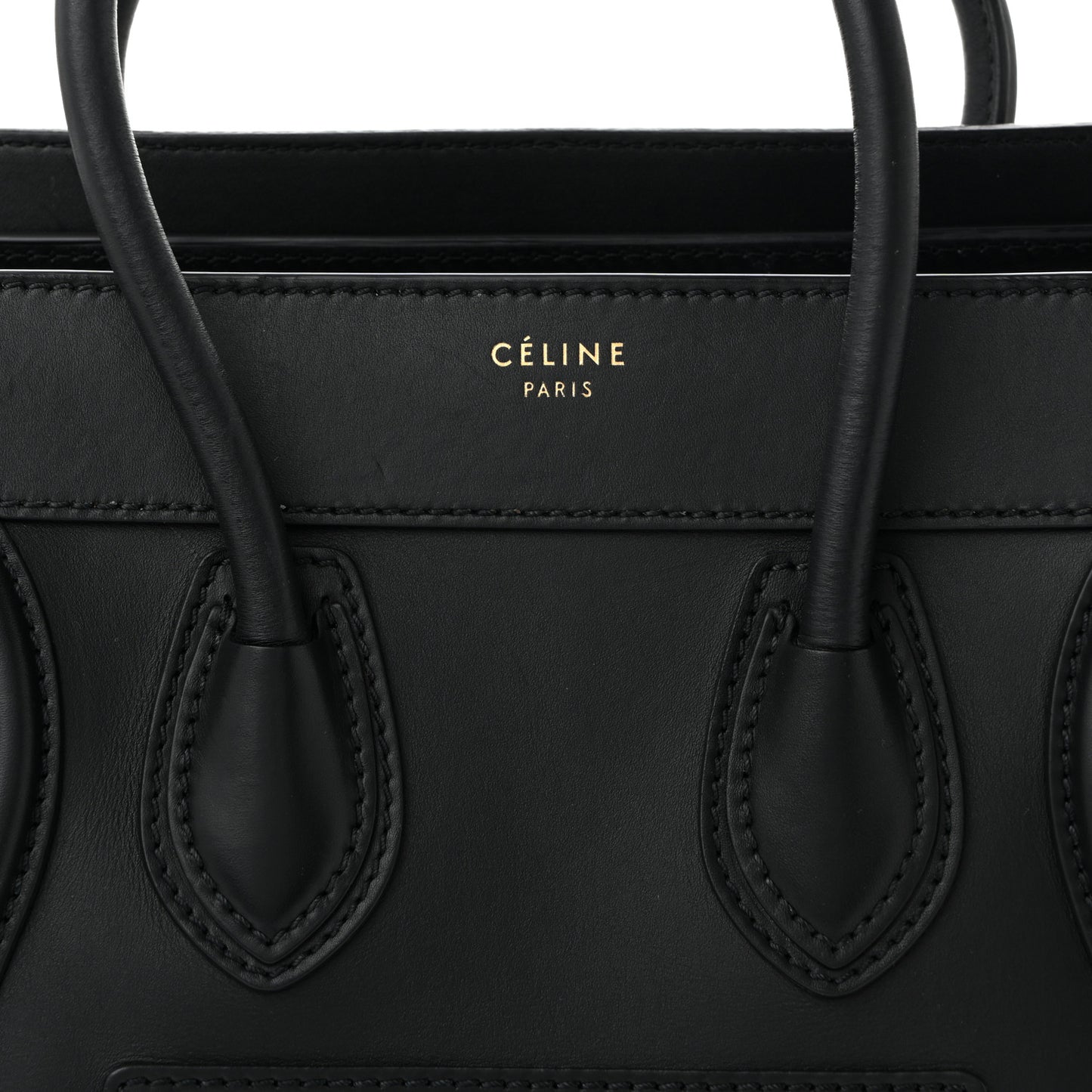 Smooth Calfskin Micro Luggage Black