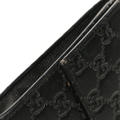 Gucci Guccissima Padlock Clutch Black 9 of 9