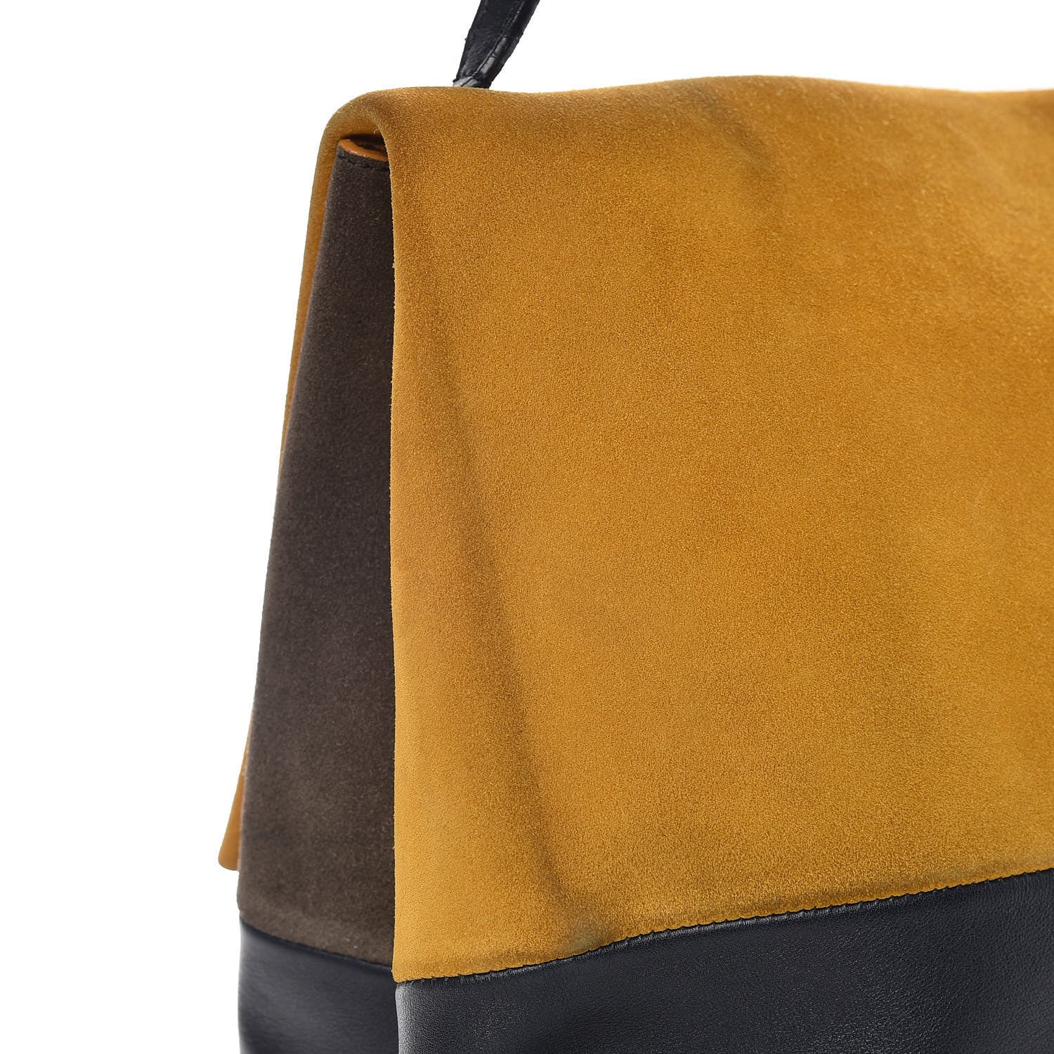 Celine Calfskin Suede All Soft Shoulder Bag Amber 15 of 25