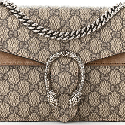 Gucci GG Supreme Monogram Small Dionysus Shoulder Bag Taupe 8 of 10