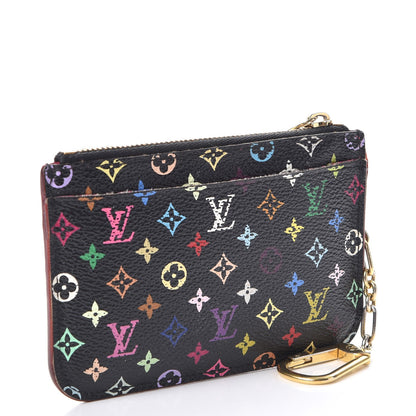 Louis Vuitton Monogram Multicolor Key Pouch Black Grenade 3 of 9