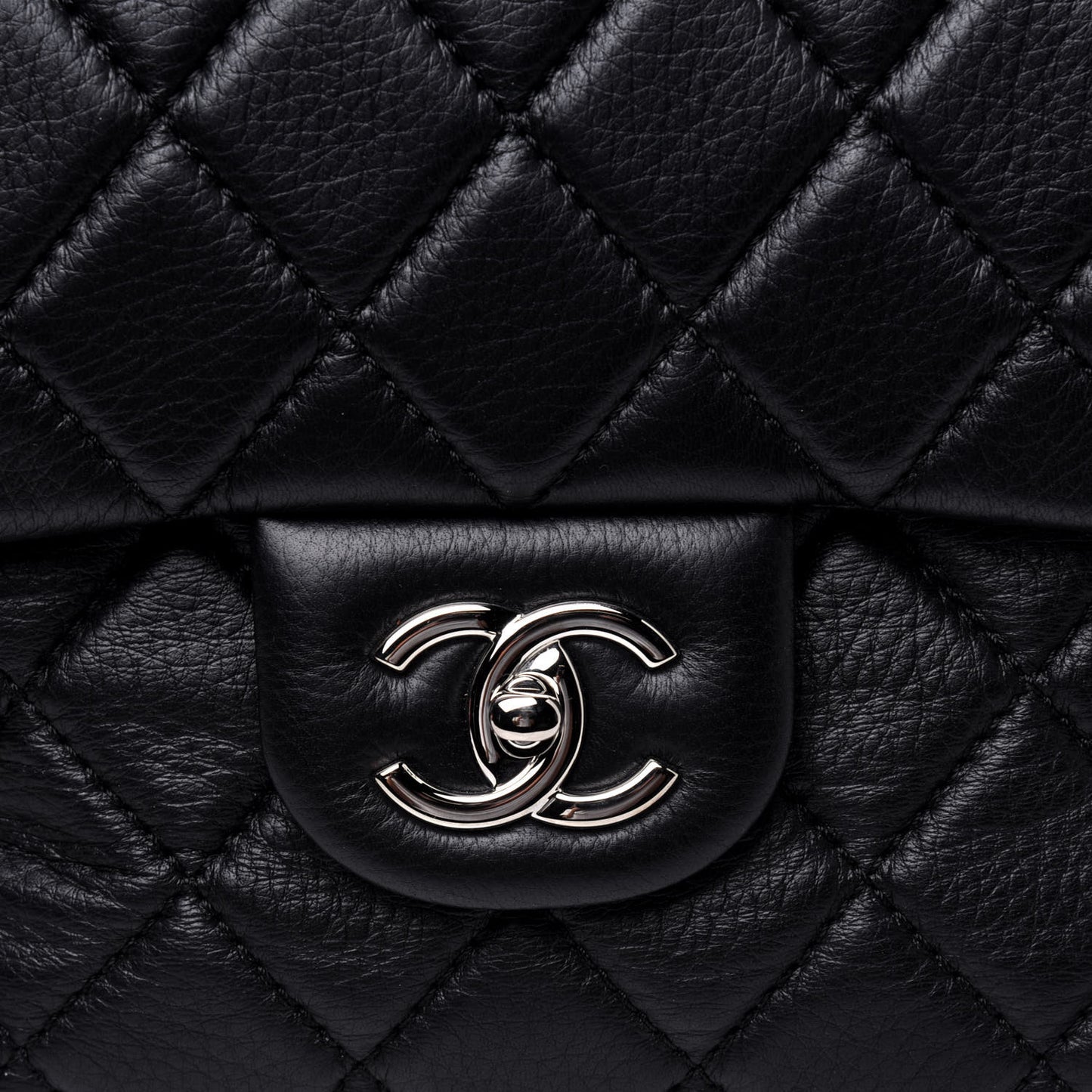 Washed Lambskin Quilted Bowler Flap Shoulder Bag Black