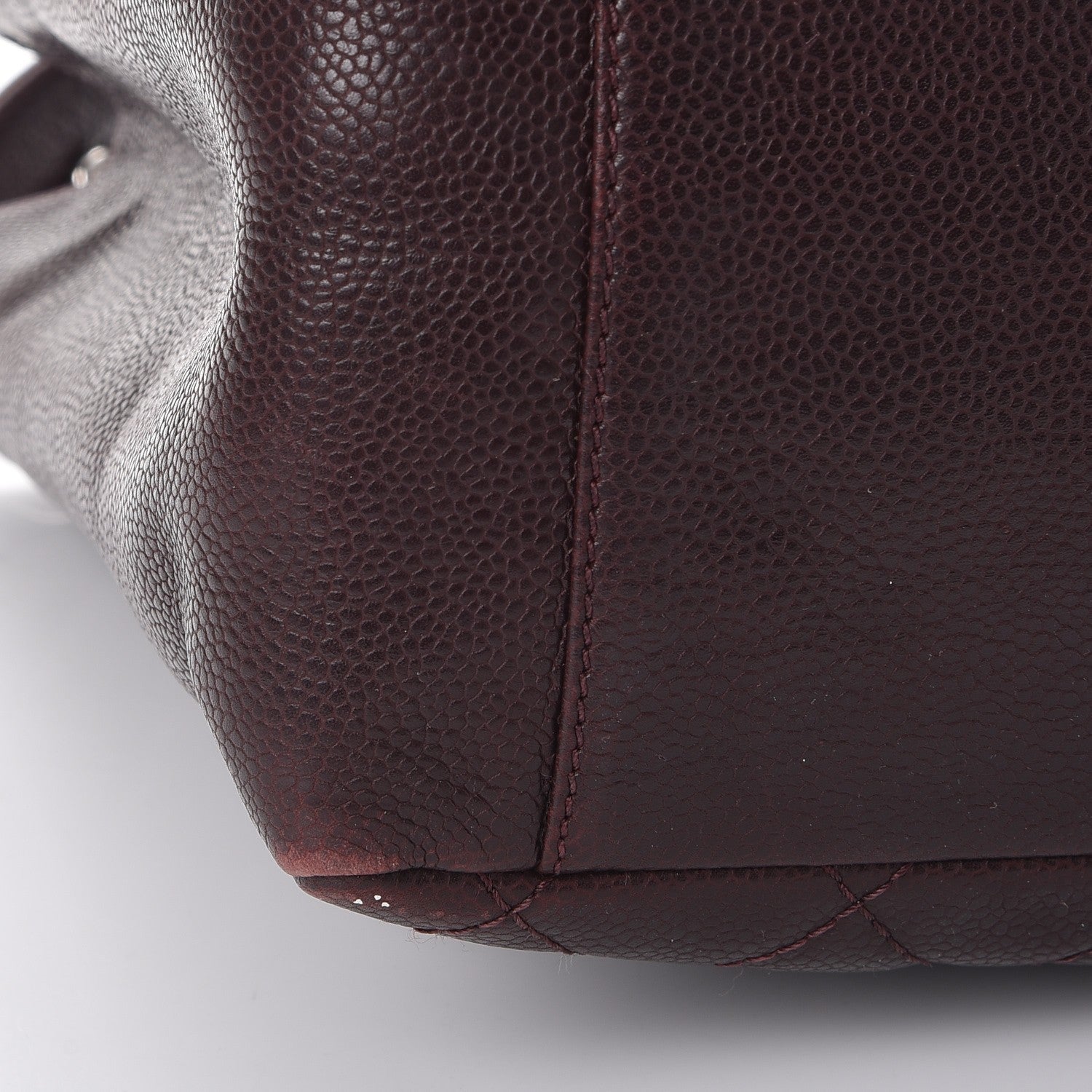 Chanel Caviar Quilted Grand Shopping Tote GST Dark Burgundy 18 of 21