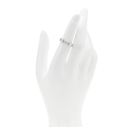 Tiffany 18K White Gold T True Diamond Link Ring 50 5.5 2 of 5