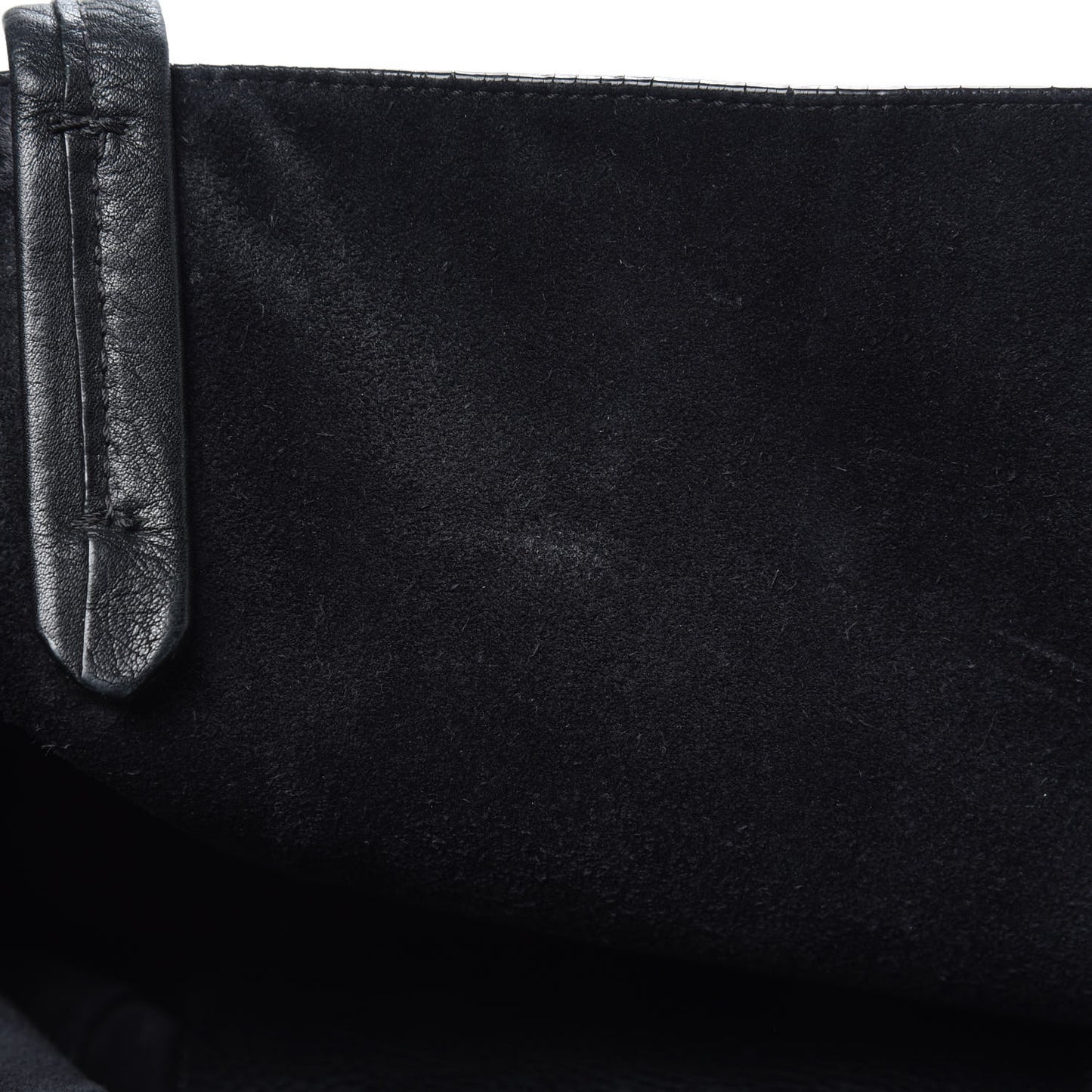 Soft Grained Calfskin Small Belt Cabas Phantom Black