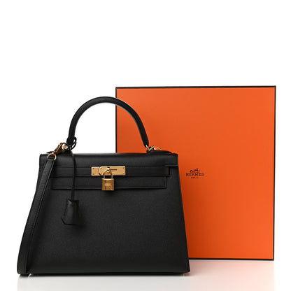 Hermes Epsom Kelly Sellier 28 Black 11 of 11