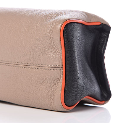 Givenchy Sugar Goatskin Tri-color Pandora Wristlet Taupe Black Orange 9 of 10