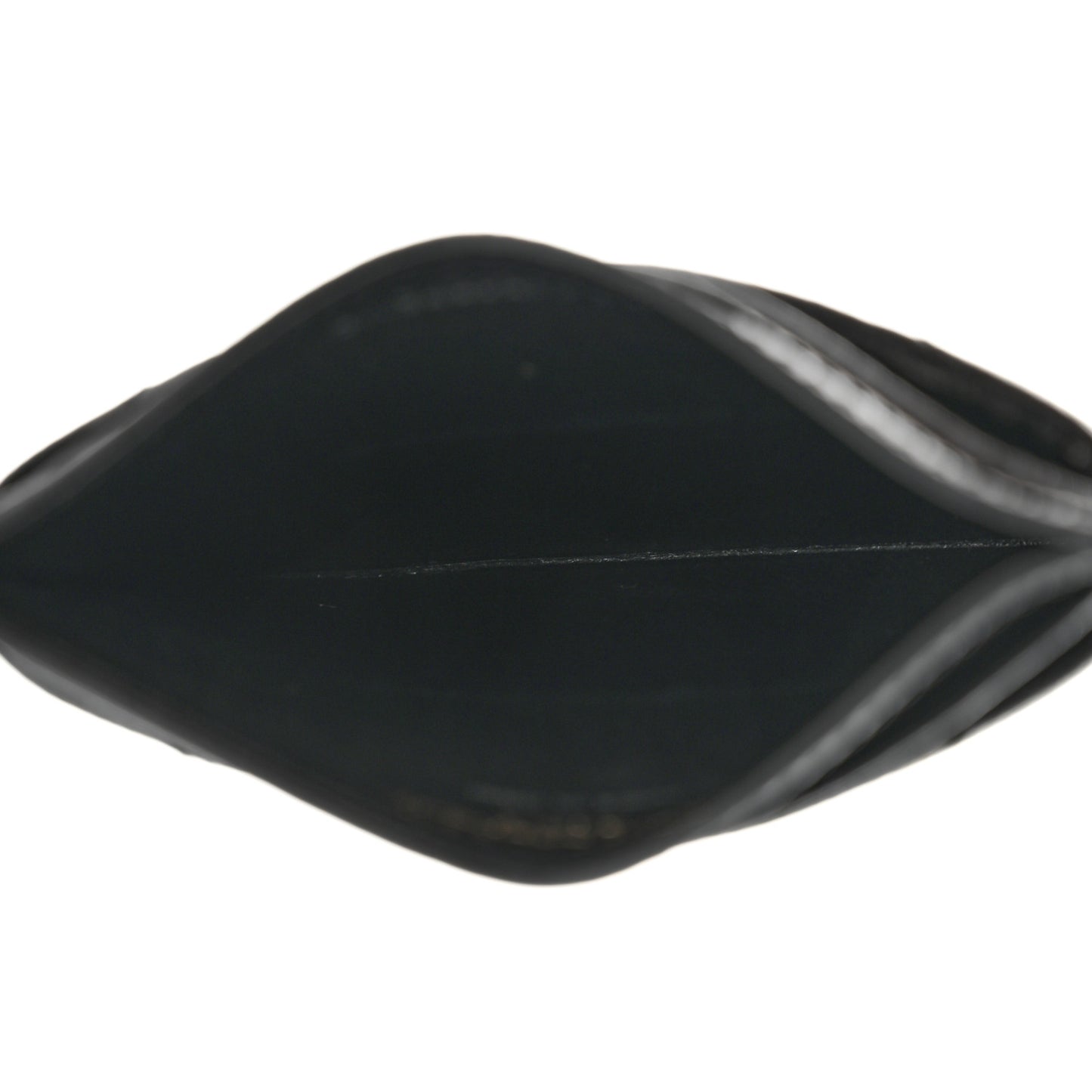 Grain De Poudre Matelasse Chevron Monogram Credit Card Case Black