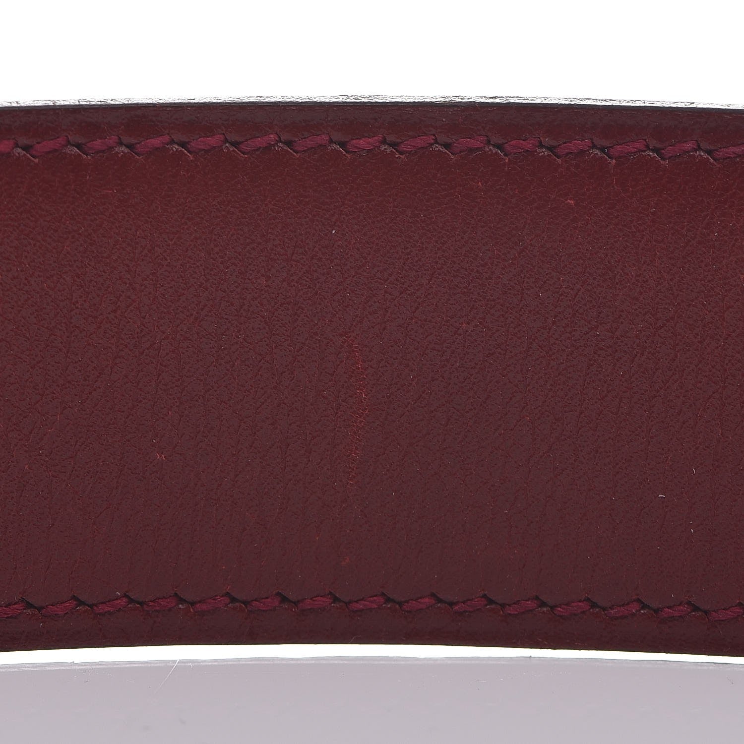 Hermes Togo Box 32mm H Belt 85 Black Rouge H 7 of 18