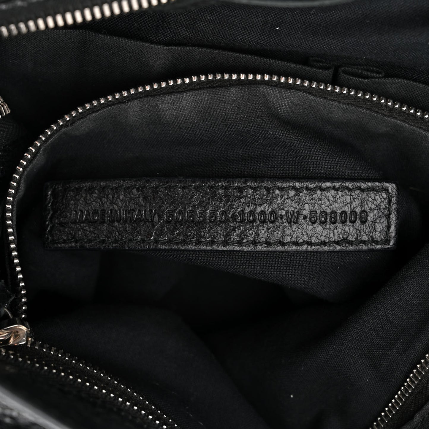 Agneau Classic Silver Hardware City Black