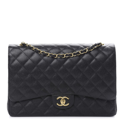 Chanel Caviar Quilted Maxi Double Flap Black 1 of 10