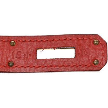 Hermes Ardennes Birkin 35 Rouge Vif 7 of 12
