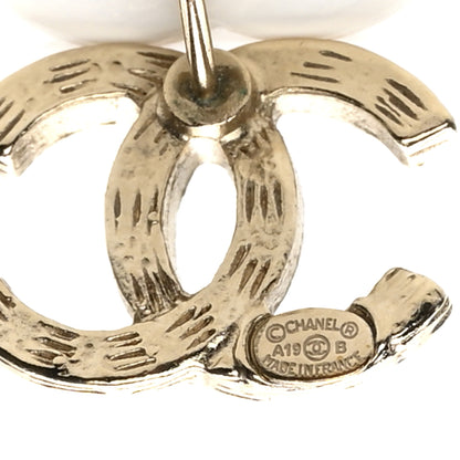 Chanel Crystal Twist CC Earrings Gold 4 of 5