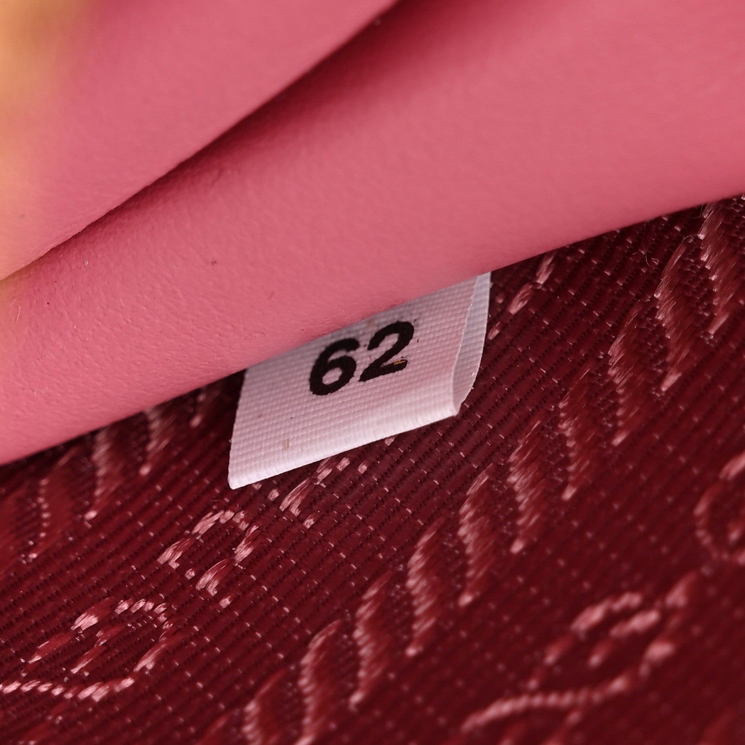 Prada Raffia Calfskin Crochet Logo Embroidered Mini Triangle Pouch Petalo 8 of 12